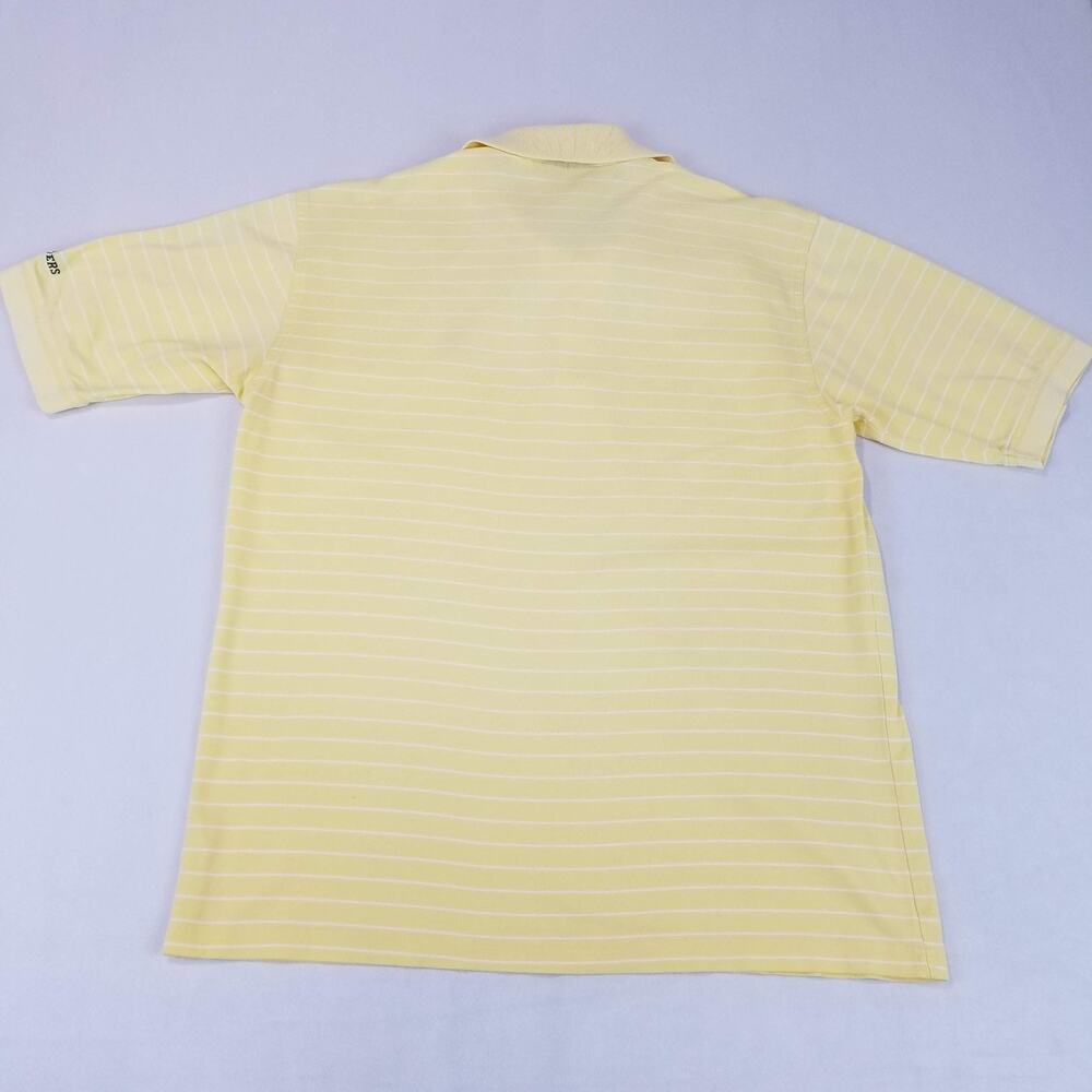 Masters Collection Polo Shirt Mens Medium Augusta National Yellow White Striped - Picture 3 of 10